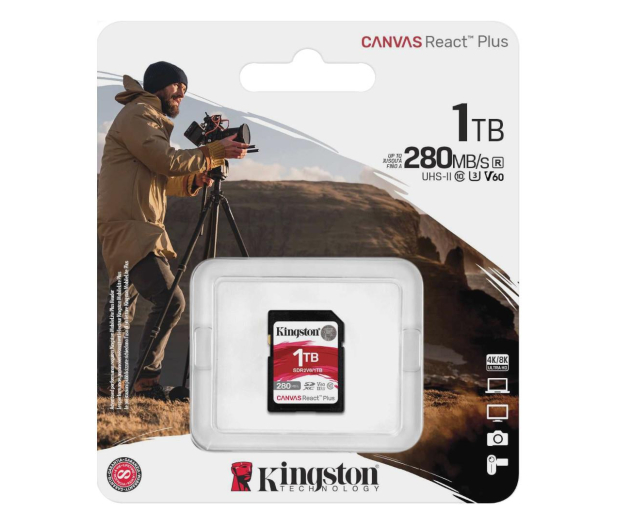 Kingston 1TB SDXC Canvas React Plus UHS-II V60 4K - 1230574 - zdjęcie 3